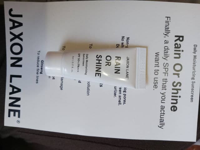 Jaxon Lane Rain Or Shine - Daily Moisturizing Sunscreen SPF 50+ /PA+++ review photo by moonlite