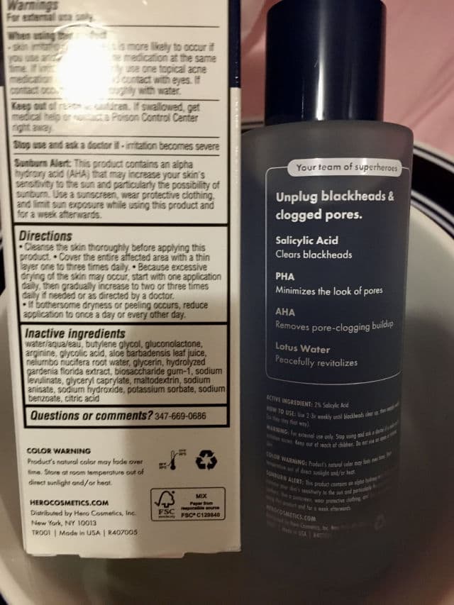 Hero Cosmetics Pore Release review photo by moonlite