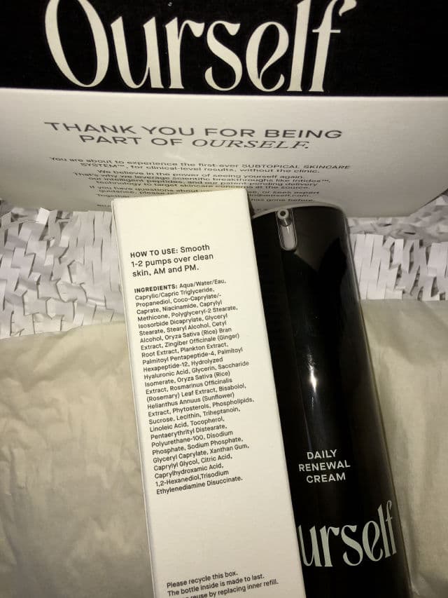 Ourself Daily Renewal Cream  review photo by moonlite