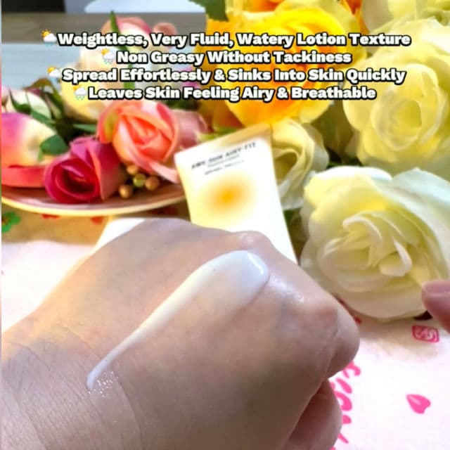 Awe-Sun Airyfit Sunscreen SPF50+ PA ++++  product review