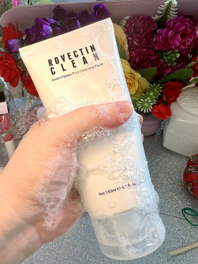 Rovectin Clean Green Papaya Pore Cleansing Foam review photo by freshmochiskin