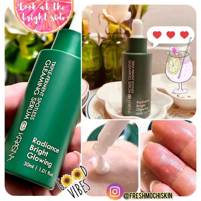 Krasna Triple-Fermented Spotless Gleaming Serum review photo by freshmochiskin