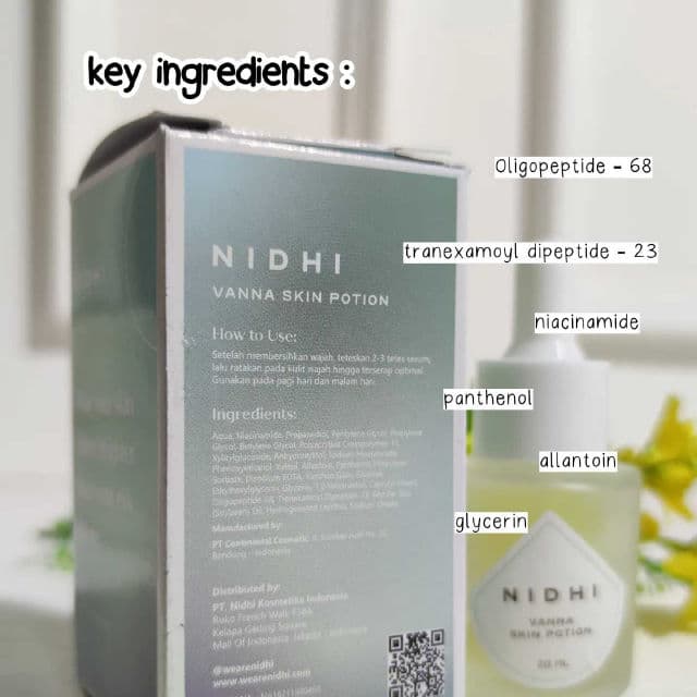 NIDHI Vanna Skin Potion review photo by vellariani