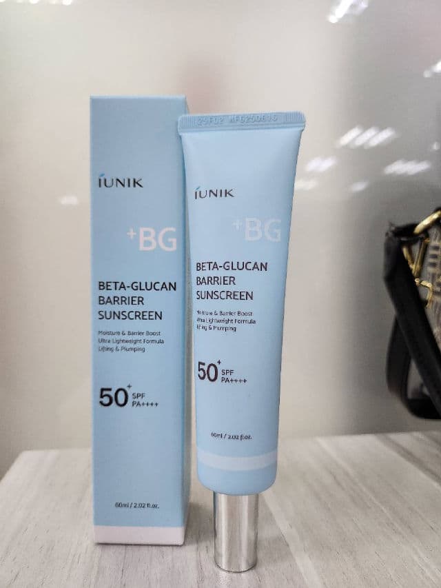 Iunik Beta Glucan Barrier Sunscreen SPF50+ PA++++ review photo by andydita