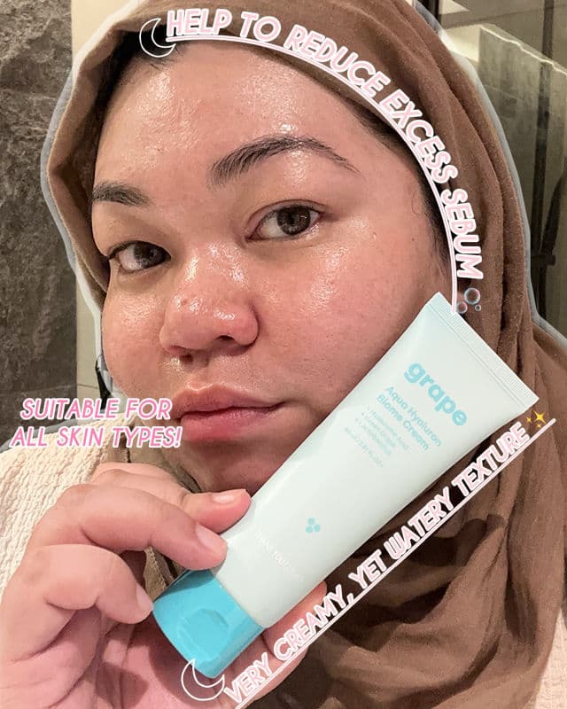 THANK YOU FARMER Grape Aqua Hyaluron Biome Cream review photo by AIMIIIIIBABY