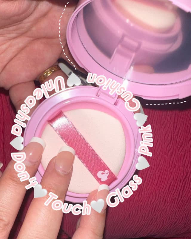 UNLEASHIA Don't Touch Glass Pink Cushion SPF50+ PA++++ review photo by Aimiiiiibaby