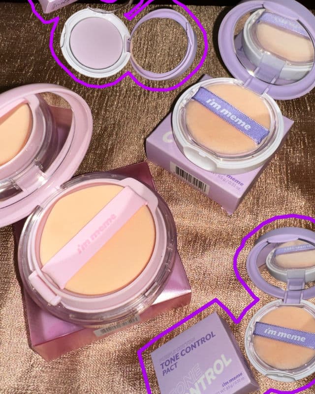 I'M MEME Purple Cotton Tone Control Pact review photo by Aimiiiiibaby