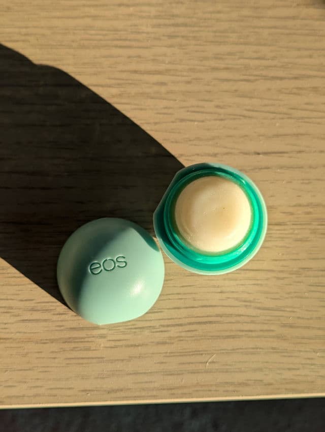 Eos Sweet Mint Organic Lip Balm review photo by MonasMusings