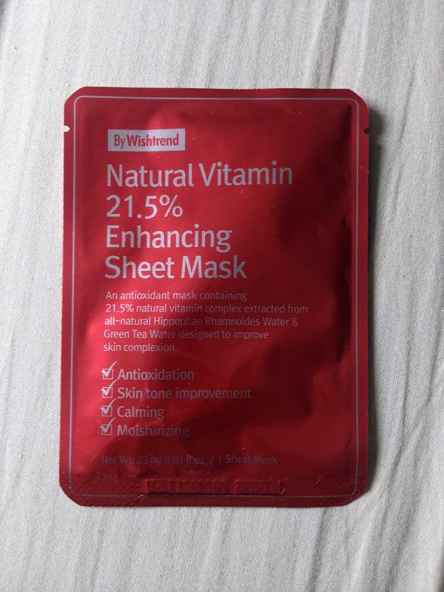 Natural Vitamin 21.5% Enhancing Sheet Mask product review