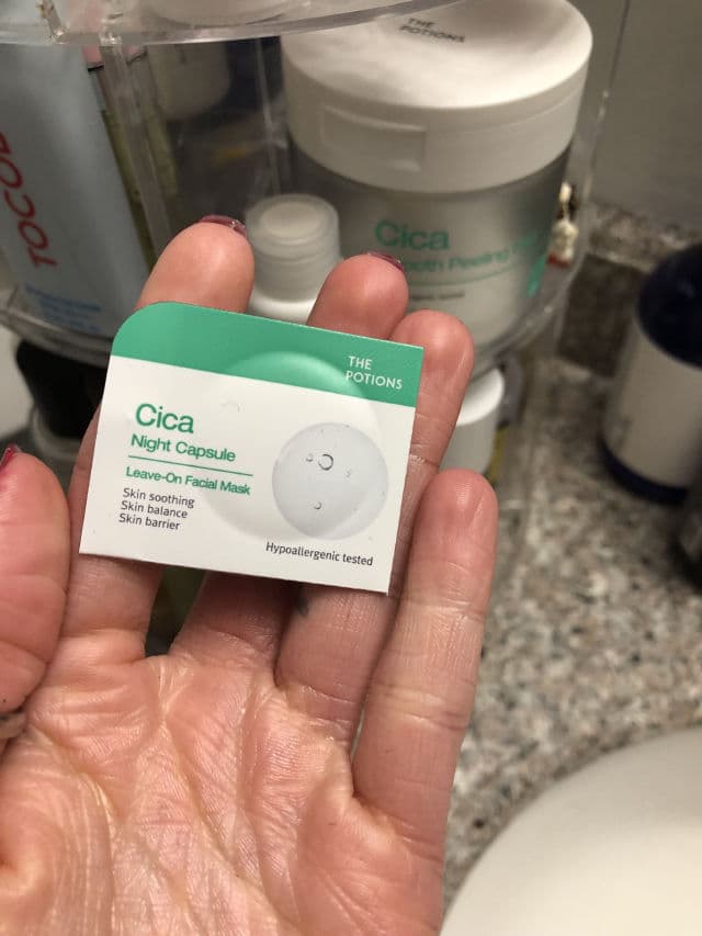 The Potions Cica Night Capsule review photo by Audskincare