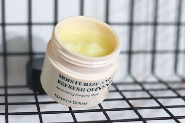 Madeca Derma Moisturize and Refresh Overnight Revitalizing Sleeping Mask review photo by skincareinhawaii
