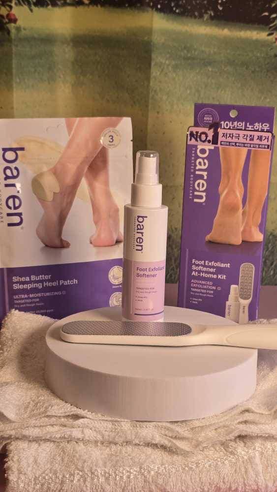 Baren Foot Softener At-home Kit: Foot File & Callus Softener Spray review photo by daliajulius