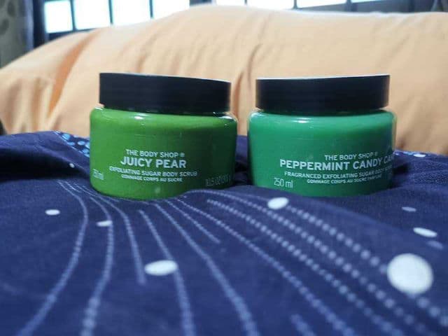 The Body Shop Peppermint Candy Cane Fragranced Exfoliating Sugar Body Scrub	 review photo by Azalea