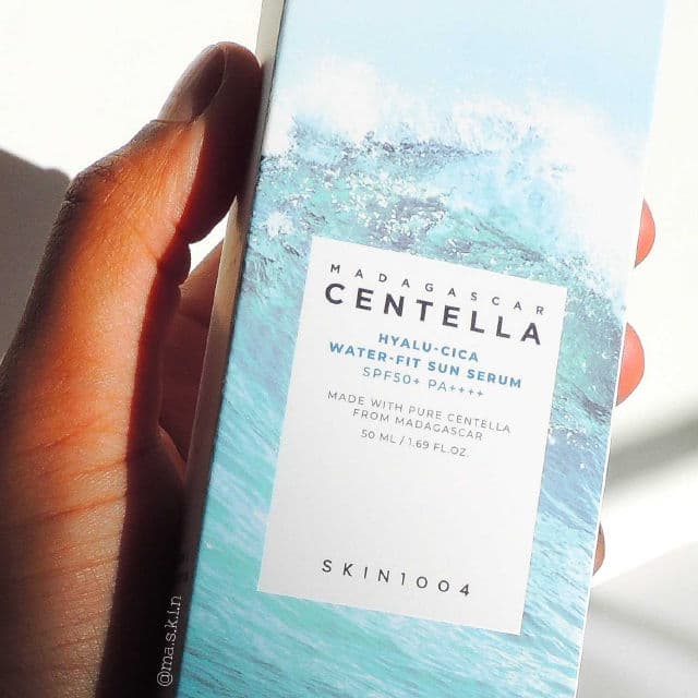 SKIN1004 Madagascar Centella Hyalu-Cica Water-Fit Sun Serum SPF50+ PA++++ review photo by maskin03
