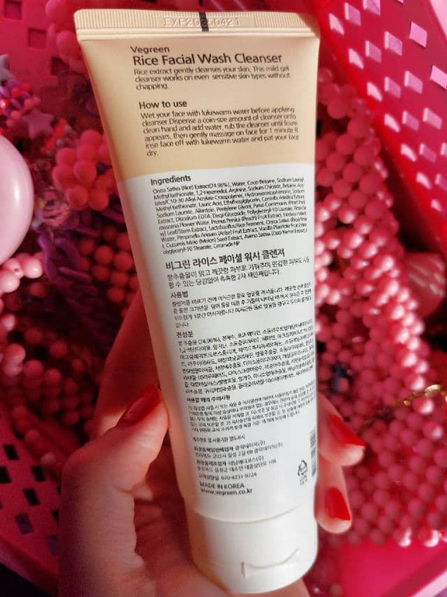 Rice Facial Wash Cleanser product review