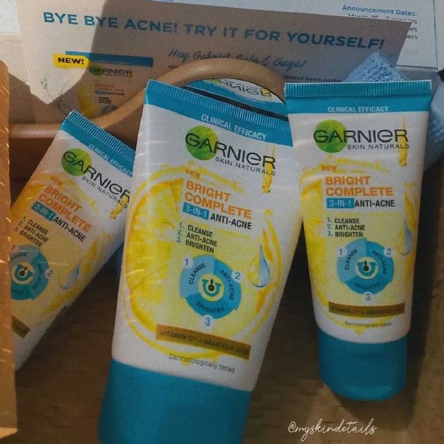 Garnier Bright Complete 3-in-1 Anti Acne Facial Wash review photo by Trace