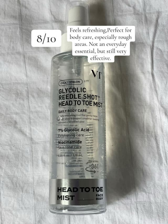 VT COSMETICS Glycolic Reedle Shot Head to Toe Mist review photo by Reginelle30