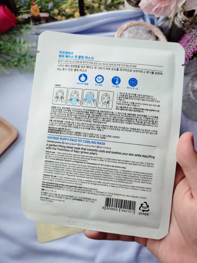 ISNTREE Puffy Face Fit Cooling Mask review photo by itsniknazirah