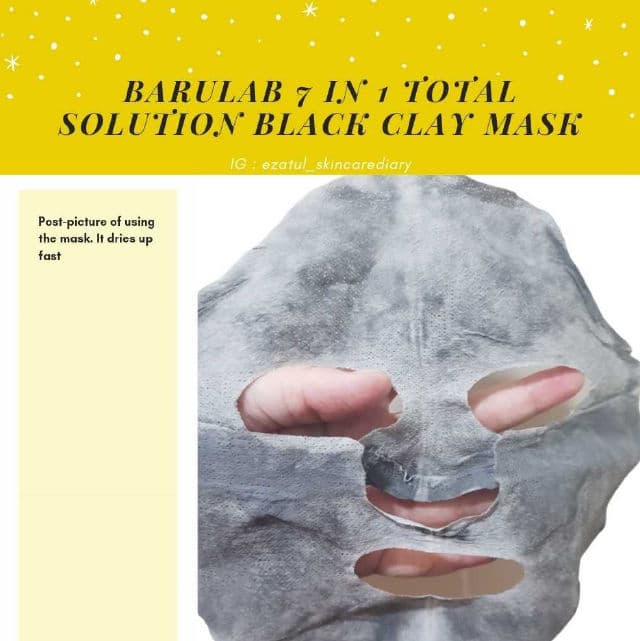 Barulab 7 In 1 Total Solution Black Clay Mask  review photo by ezatulSkincareDiary