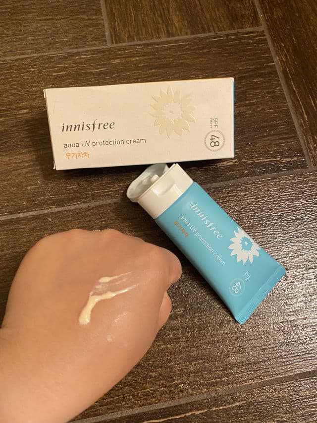 INNISFREE Aqua UV Protection Cream Mineral Filter review photo by DermDeserve