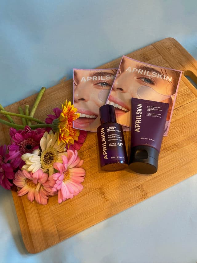 APRIL SKIN 25% Collagen Brightening & Wrinkle Smoothing Purple Eye Patches review photo by watermelons