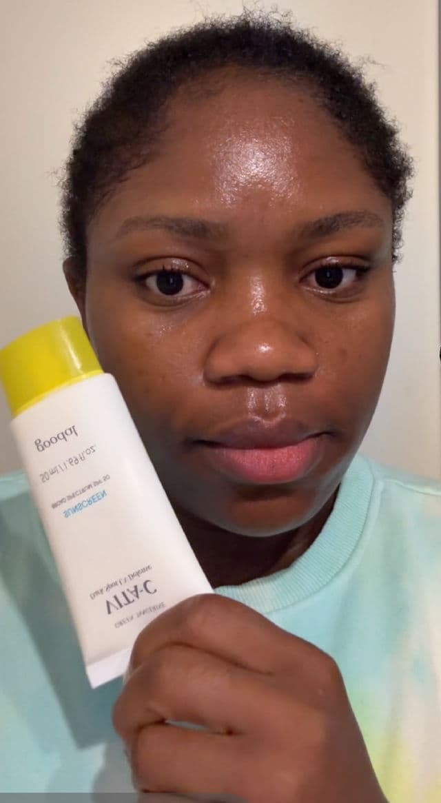 GOODAL Green Tangerine Vita-C Dark Spot UV Defense Sunscreen SPF 50 review photo by datgirltracy