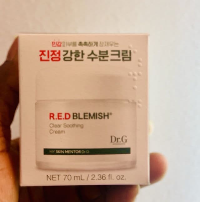 DR.G Red Blemish Clear Soothing Cream review photo by Esther Ighodalo 