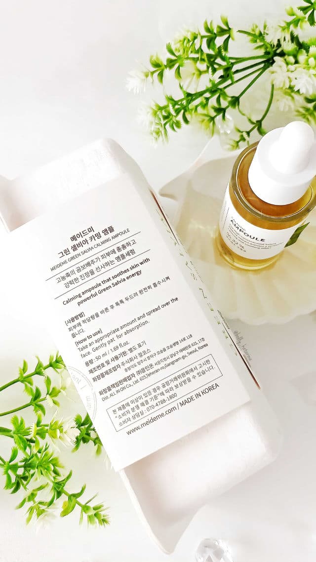 meideme Green Salvia Calming Ampoule review photo by Hollykatarina