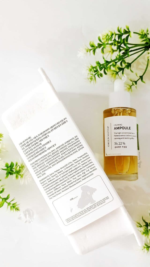 meideme Green Salvia Calming Ampoule review photo by Hollykatarina