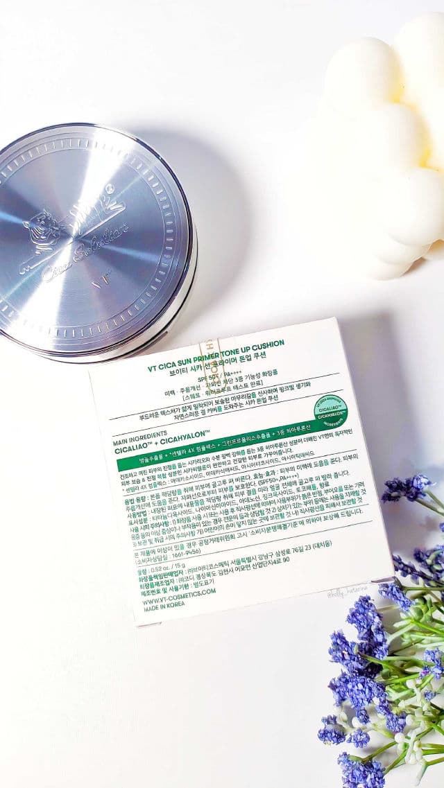 VT COSMETICS Cica Sun Primer Tone Up Cushion review photo by Hollykatarina