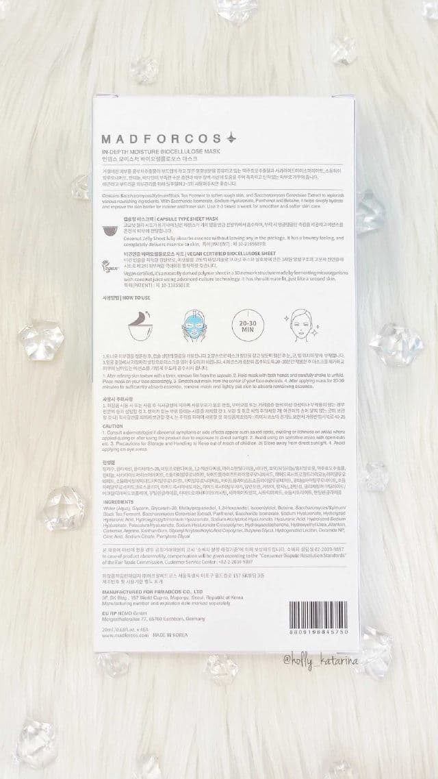 MADFORCOS In-depth Moisture Biocellulose Mask review photo by Hollykatarina