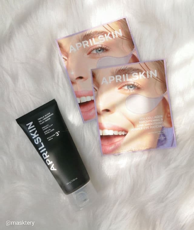 APRIL SKIN Triple Acids Oil Absorbing Clay Mask review photo by Masktery