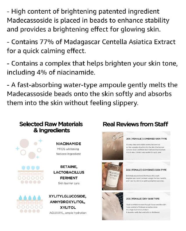 SKIN1004 Madagascar Centella Tone Brightening Capsule Ampoule review photo by crazyformyskin