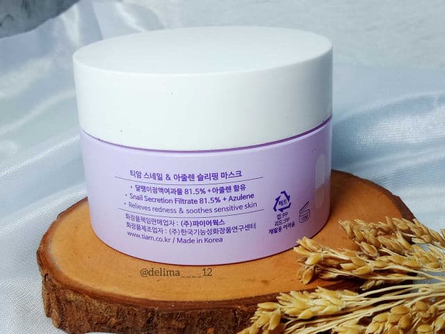 TIAM Snail & Azulene Sleeping Mask review photo by Delima____12 