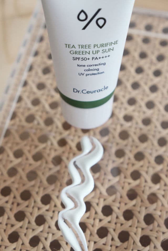 Dr. Ceuracle Tea Tree Purifine Green Up Sun SPF50+ PA++++ review photo by glowbycai