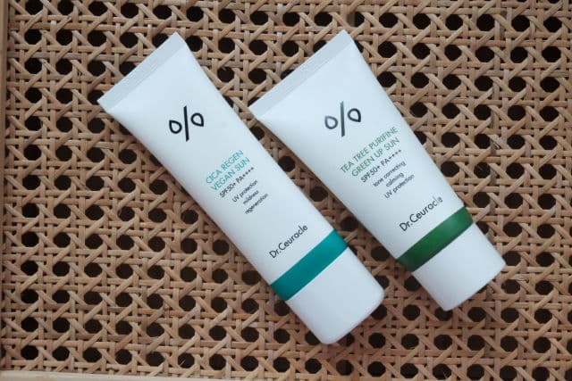 Dr. Ceuracle Tea Tree Purifine Green Up Sun SPF50+ PA++++ review photo by glowbycai