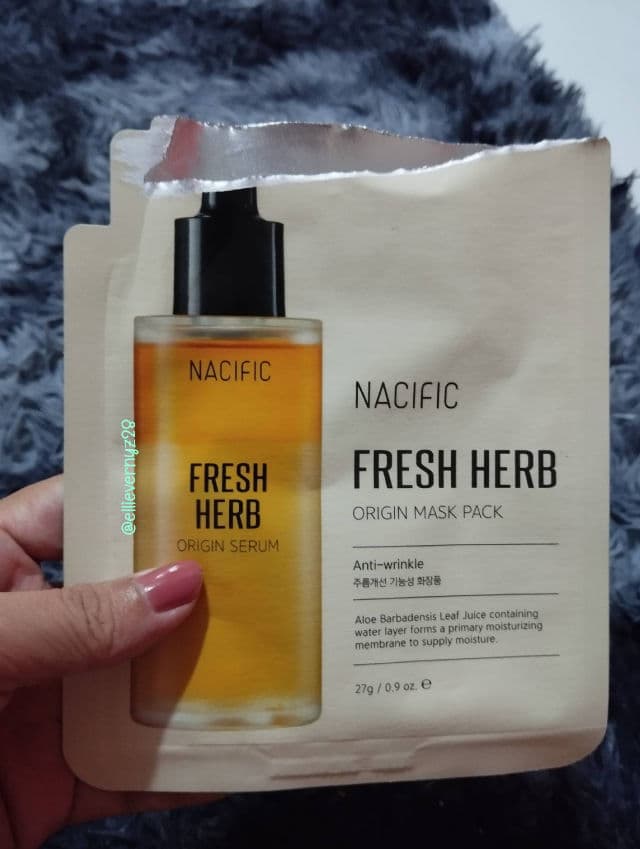 Nacific Fresh Herb Origin Mask review photo by EllieVee