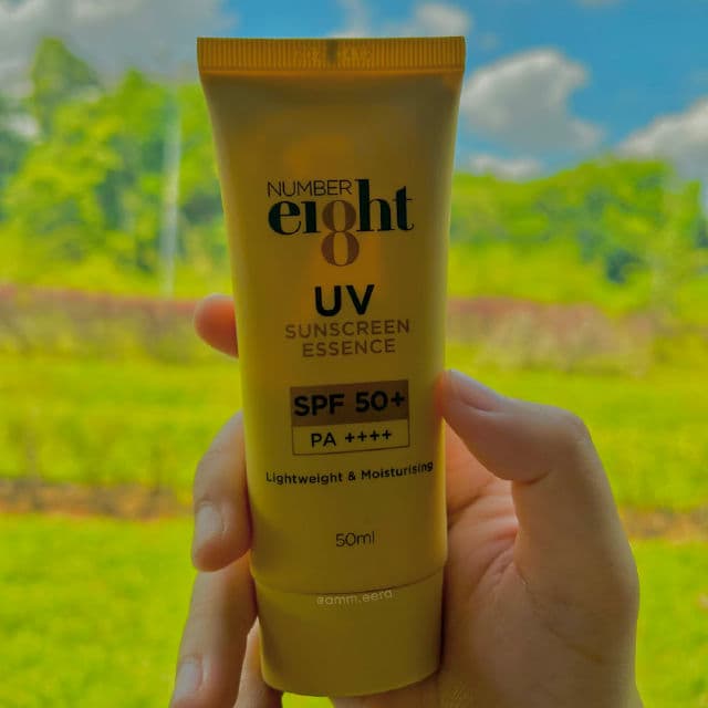 Number eI8ht UV Sunscreen Essence SPF50+ PA++++ review photo by AmeeJay