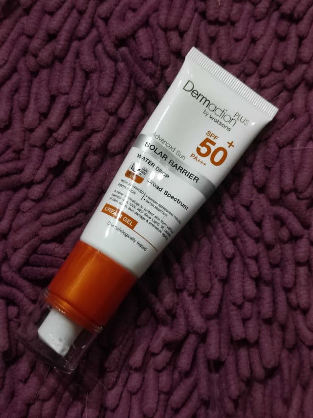 Dermaction Plus by Watsons Advanced Sun Water Drop Cream Gel SPF50 review photo by calicostar