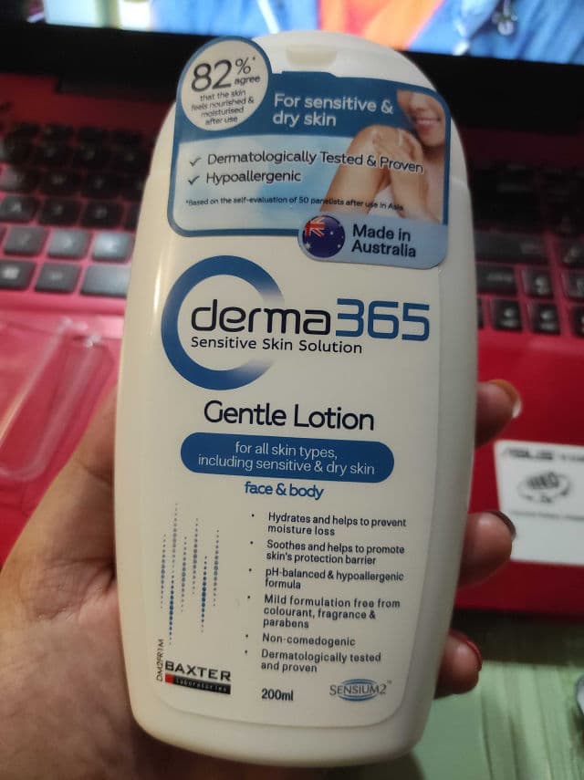 Derma365 Gentle Lotion For Face And Body review photo by calicostar