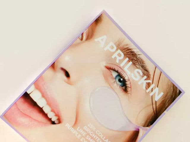 APRIL SKIN 25% Collagen Brightening & Wrinkle Smoothing Purple Eye Patches review photo by GracyGrace