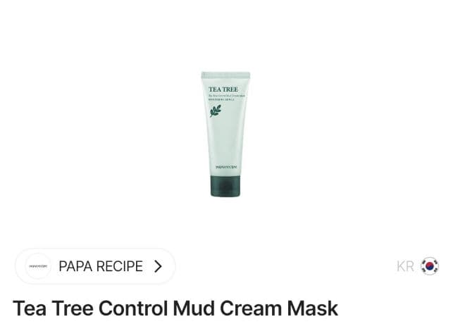 PAPA RECIPE Tea Tree Control Mud Cream Mask review photo by nande