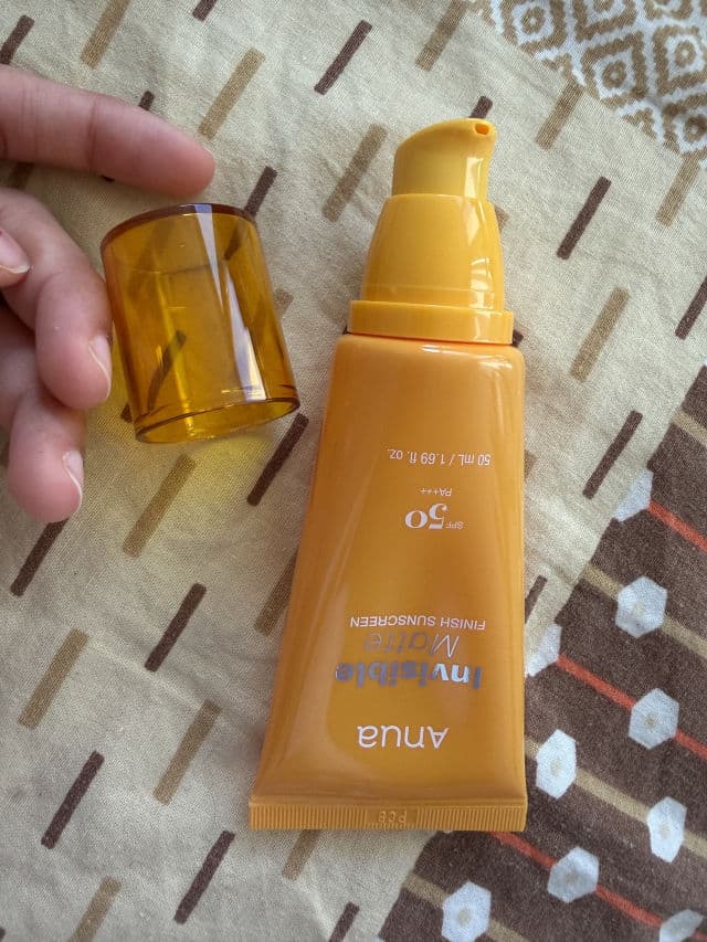 ANUA Invisible Matte Finish Sunscreen SPF 50 review photo by Rupi