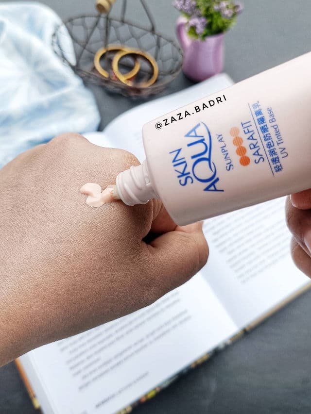 SKIN AQUA Sunplay Sarafit UV Tinted Base SPF50 PA+++ review photo by zazabadri