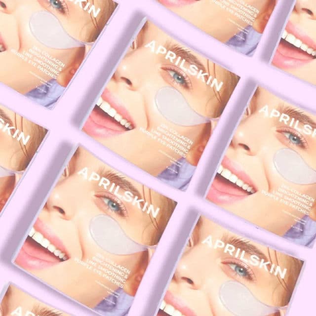 APRIL SKIN 25% Collagen Brightening & Wrinkle Smoothing Purple Eye Patches review photo by stanskincare