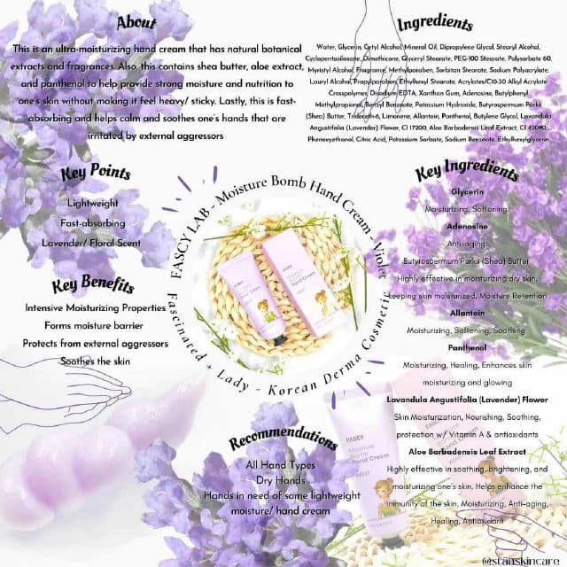 FASCY Lab Moisture Bomb Hand Cream - Violet review photo by stanskincare