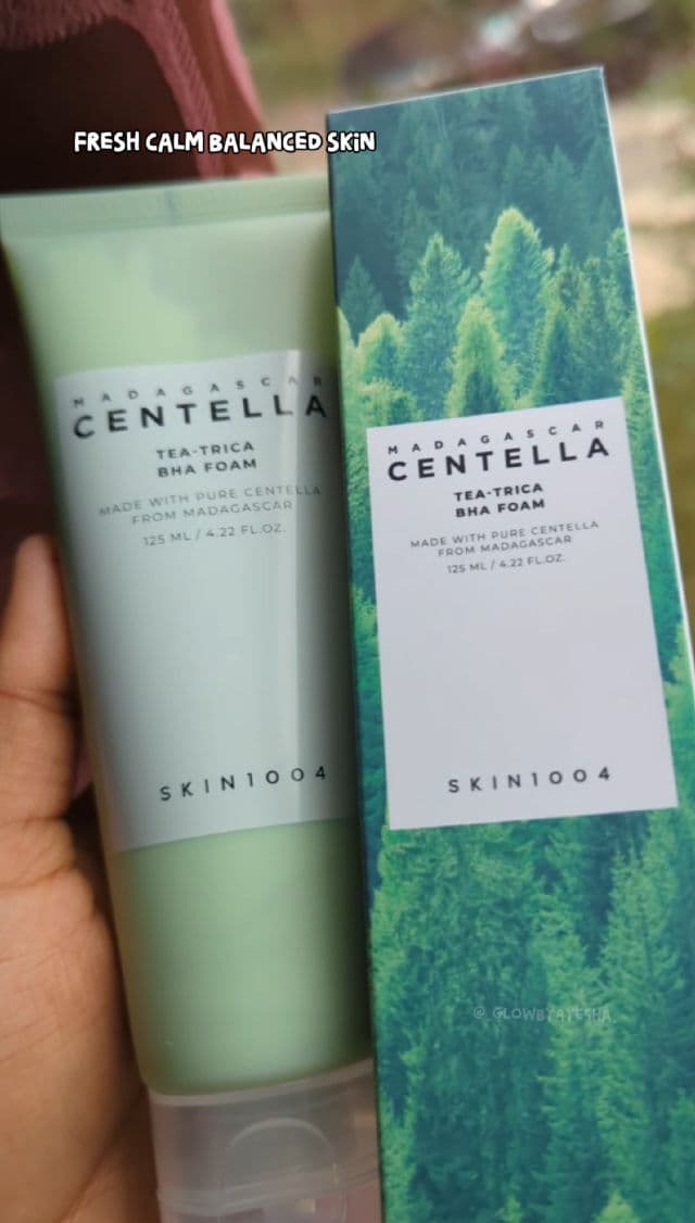 SKIN1004 Madagascar Centella Tea-Trica BHA Foam review photo by glowbyayesha