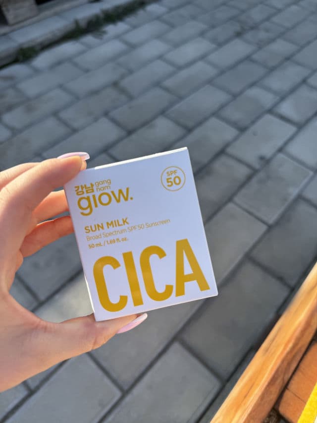 Gangnam Glow Cica Sun Milk review photo by Nina250