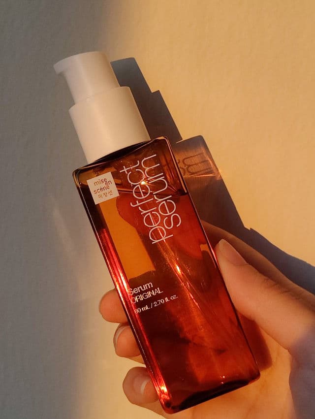 MISE EN SCENE Perfect Original Hair Serum review photo by skincadenza