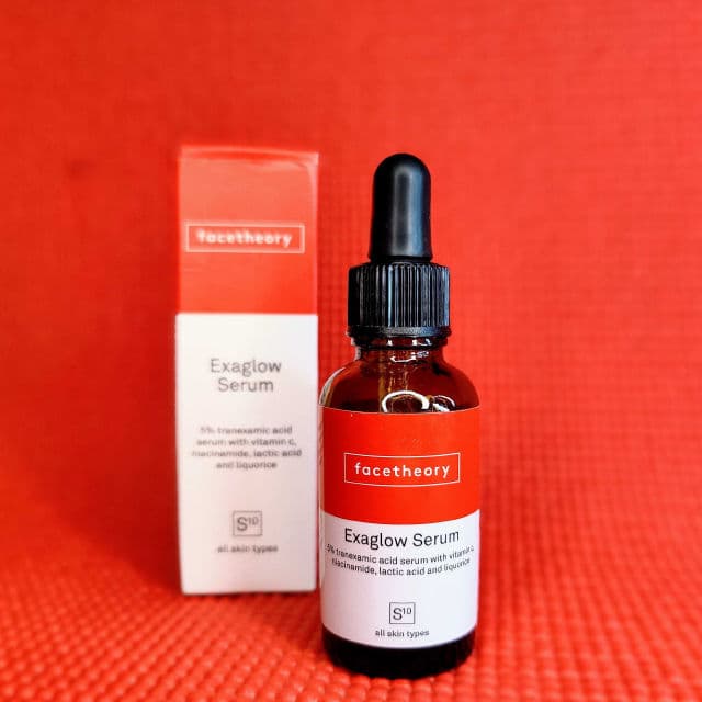 facetheory Exaglow Serum S10 review photo by skincadenza